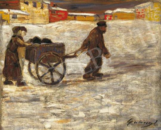  Gulácsy, Lajos - On the Road in One-Day Snow, about 1910 | 36th Auction auction / 93 Lot