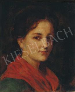  Defregger, Franz von - Lány portréja 