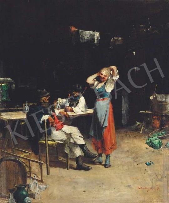  Pataky, László - Flirting, 1884 | 36th Auction auction / 105 Lot