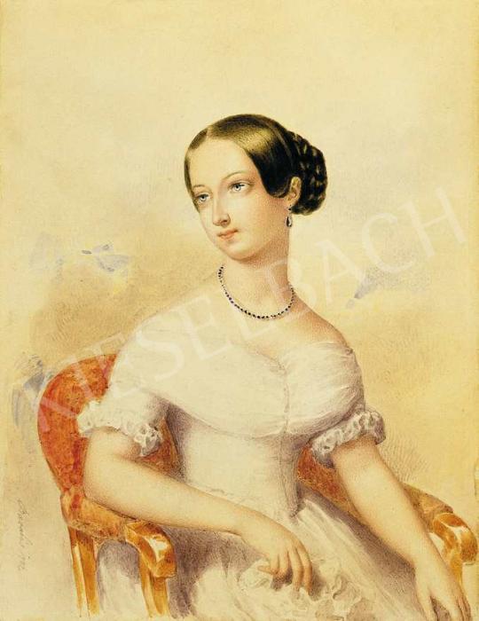 Barabás Miklós - Fehér ruhás leány, 1842 | 36. Aukció aukció / 138 tétel