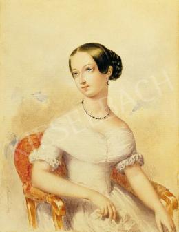 Barabás, Miklós - Girl in White Dress, 1842 