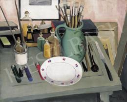 Vaszkó, Ödön - Still Life in Atelier (1929)