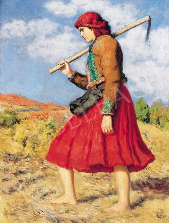  Glatz, Oszkár - Youn Girl on Autumnal Hillside | 36th Auction auction / 209 Lot