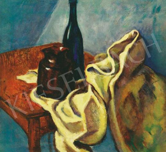 Tihanyi, Lajos, - Still Life with Blue Glass Bottle, about  1909 | 36th Auction auction / 225 Lot