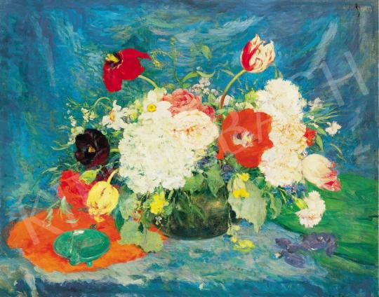 Glatzné Wildner Mária - Tavaszi virágcsendélet, 1930 | 37. Aukció aukció / 53 tétel