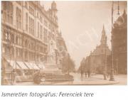 Színes, Elemér - Ferenciek square, 1910's painting