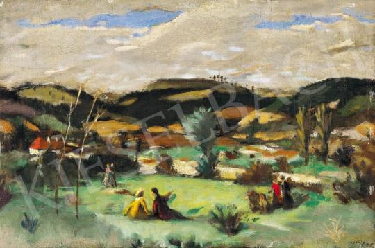 Fényes, Adolf - Hikers in the open-air | 37th Auction auction / 80 Lot