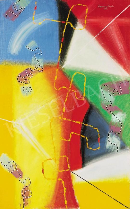  Lossonczy, Tamás - Colour picture (Composition), 1969 | 37th Auction auction / 100 Lot
