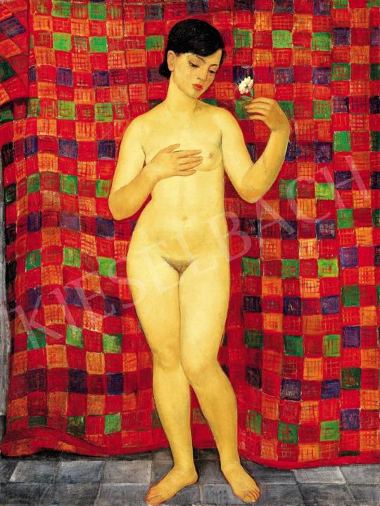  Bánáti Sverák, József - Nude with flower | 37th Auction auction / 112 Lot