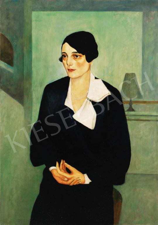 Unknown painter - White collar lady | 37th Auction auction / 223 Lot