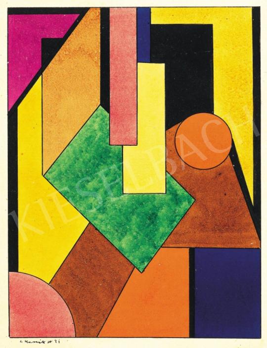  Kassák, Lajos - Constructivist Composition, 1921 | 37th Auction auction / 237 Lot
