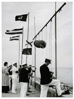 Szendrő, István - Pier at the lake Balaton, early 1940's 