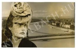  Angelo - Simor Erzsi. Színésznők budapesti látképek előtt montázssorozat, 1923 körül 