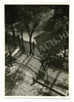 Kinszki, Imre - Village street in the morning, around 1933 