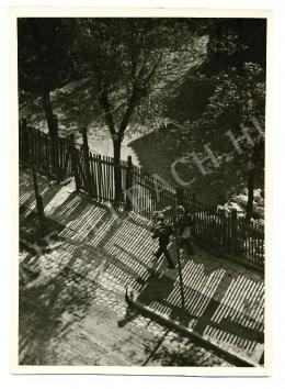 Kinszki, Imre - Village street in the morning, around 1933 