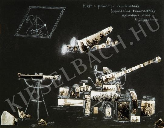 Ismeretlen fotós - Magyar Királyi 1. páncélos hadosztály légvédelmi tüzérosztály gépágyús üteg 3. félszakasz, 1939 körü | Fotóaukció 2008 aukció / 124 tétel