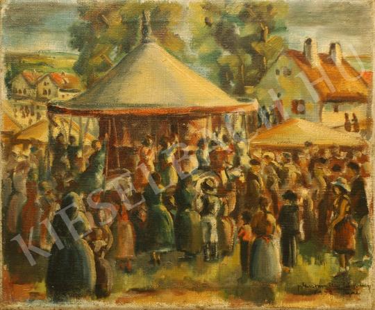 Gyarmathy Tihamér - Búcsú Igalban, 1932 festménye