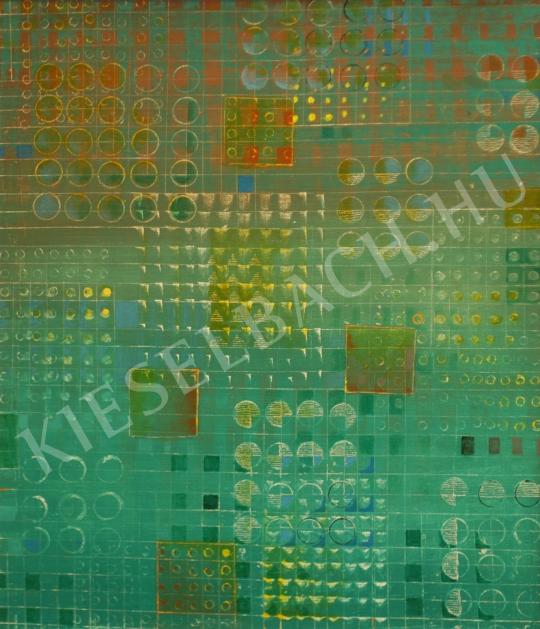 Gyarmathy, Tihamér - Computerized microworld, 1984 painting