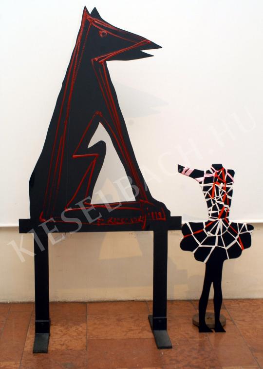  El Kazovszkij - Emlékmű (Kutya balerinával), 2007 festménye