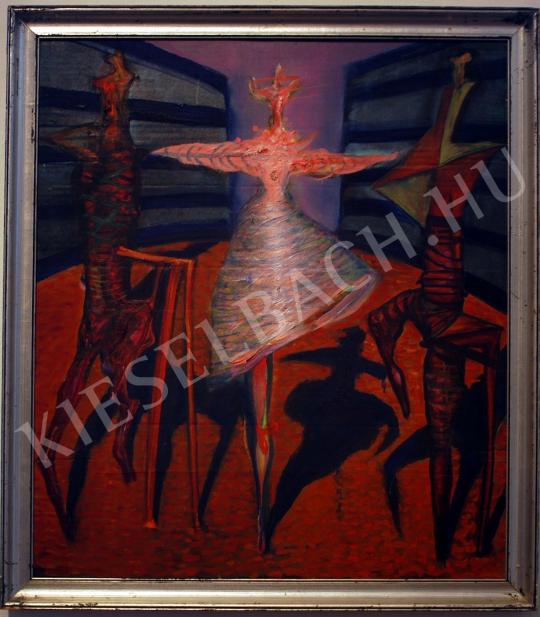  Kazovszkij, El - Táncosnő két kísérővel, 1992 festménye