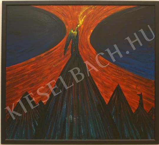  Kazovszkij, El - Smoking Sphynx painting