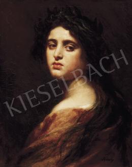 Székely, Bertalan - Girl with Chaplet-Rachel 