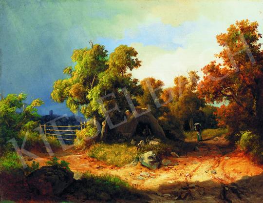Ifj. Markó, Károly jr. - Romantic Landscape with Shepherd, 1849 | 38th Auction auction / 79 Lot
