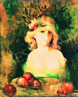  Szász, Endre - Girl with Fruits 