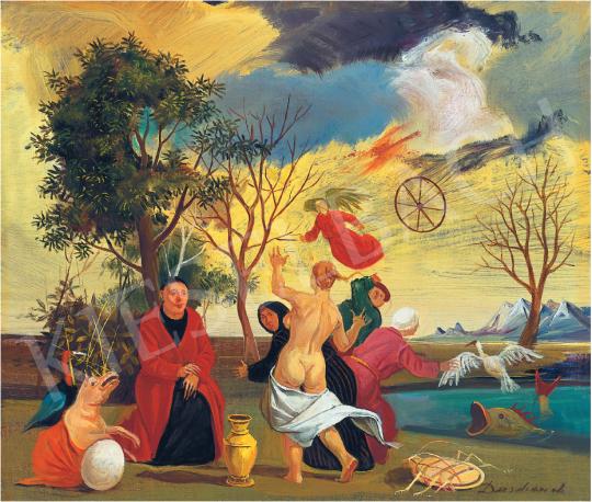  Duschanek János - Szent Antal megkísértése | 38. Aukció aukció / 130 tétel