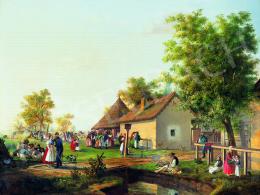 Kiss, Bálint - Hungarian Feast in the Old Days, 1853 