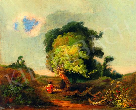Ujházy, Ferenc - Peasant in Landscape Before the Storm | 38th Auction auction / 158 Lot