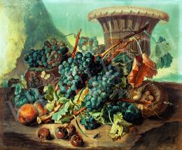 Signed as Hermann Heinn - Still-life of Fruits, 1827 