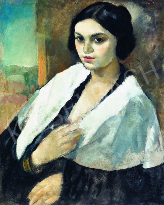 Vadász, Endre - Girl with White Scarf | 38th Auction auction / 228 Lot
