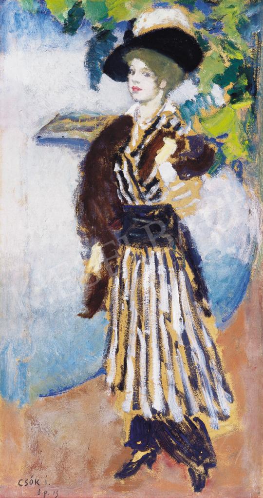  Csók, István - Lady in Hat, 1914 | 39th Auction auction / 13 Lot