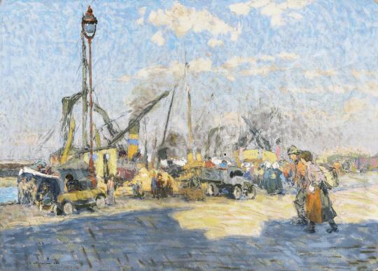 Poll, Hugó - At the Port | 39th Auction auction / 22 Lot