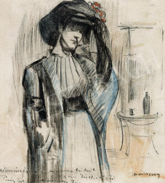  Vaszary, János - Lady in Hat, 1909 | 39th Auction auction / 29 Lot