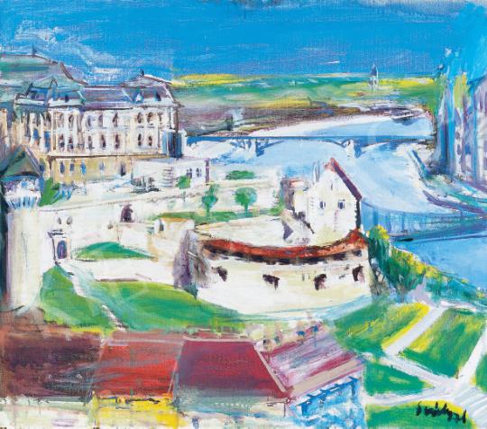 Sváby, Lajos - View with the Buda Castle in the Background | 39th Auction auction / 34 Lot