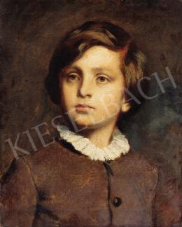 Székely, Bertalan - Young Boy in White Collar Dress 