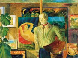 Klie, Zoltán - Self Portrait in the Studio, 1950 