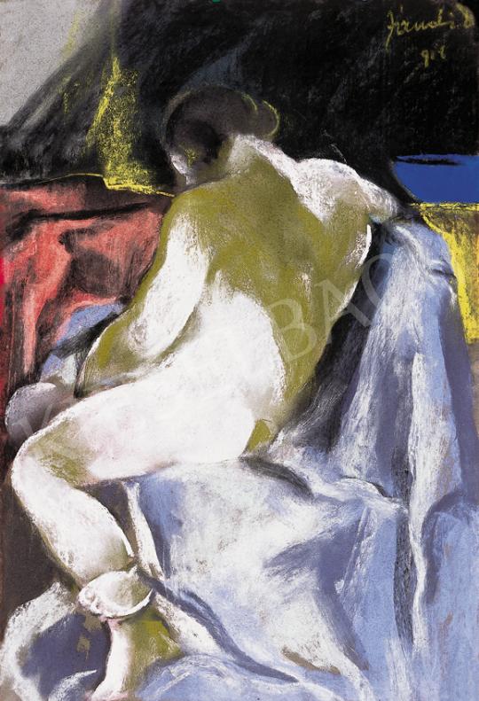  Jándi, Dávid - Female Nude with White Veil, 1918 | 39th Auction auction / 120 Lot