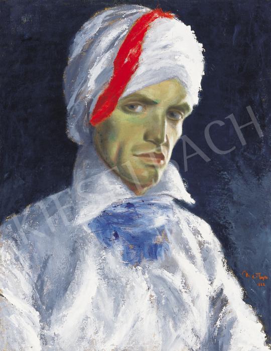 Martyn, Ferenc - Self Portrait with Turban, 1922 | 39th Auction auction / 135 Lot