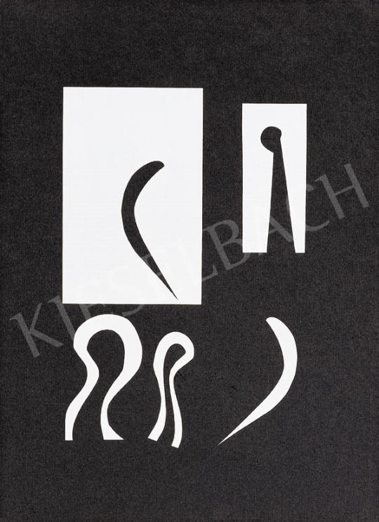  Korniss, Dezső - Collage 954 (Sgraffito) | 39th Auction auction / 138 Lot