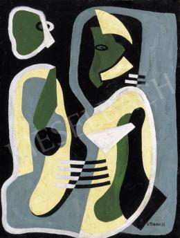 Tihanyi, Lajos, - Composition (Couple Talking) 