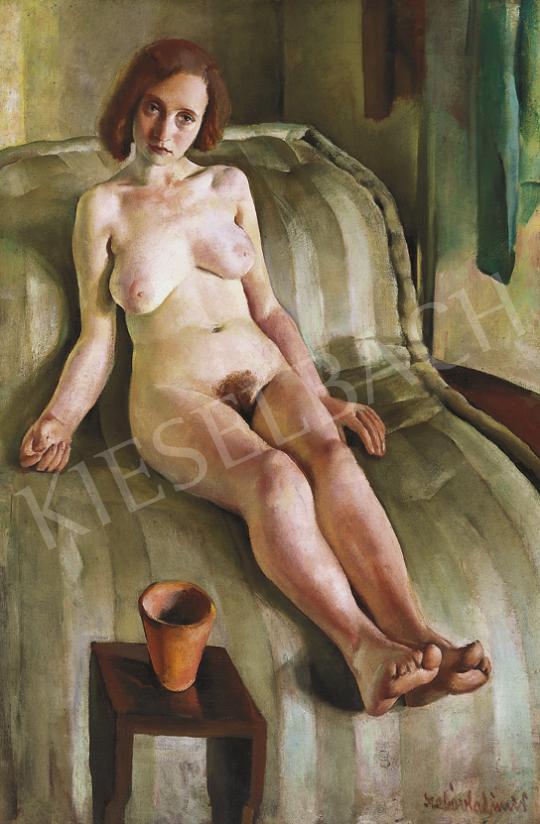  Szabó, Vladimir - Sitting Female Nude, early 1930's | 39th Auction auction / 208 Lot
