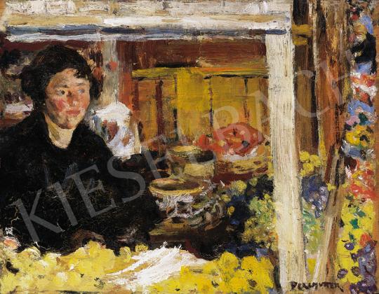  Perlmutter Izsák - Lány gyümölcsöskosarakkal, 1926 | 39. Aukció aukció / 231 tétel