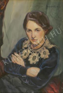 Baranszky Emil László - Csipkegalléros nő (1935)