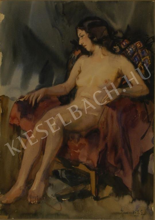 Baranszky, Emil László (Baranszky E. László,  - Model in Armchair painting