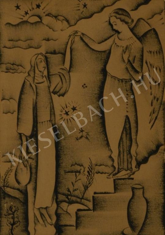  Molnár C. Pál - Angyali üdvözlet festménye