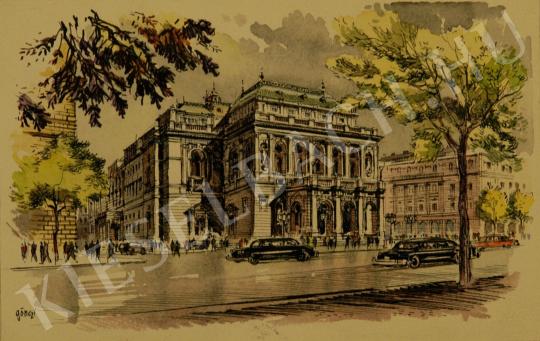 Gönczi Gebhardt, Tibor - The Opera House on Andrássy Street painting
