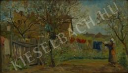 Péczely, Antal - Spring, Drying Clothes 